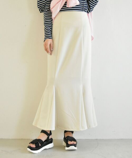 MAJESTIC LEGON（マジェスティックレゴン）の「はなやかカラーマーメイドスカート（スカート・レディース・ピンク/イエロー/アイボリー・MEDIUM）」の7枚目の写真