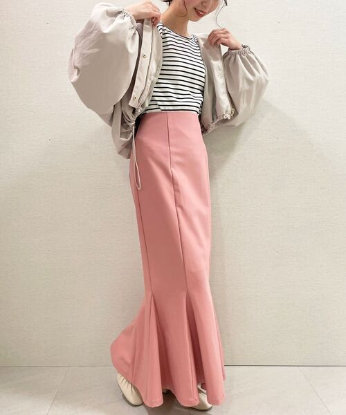 MAJESTIC LEGON（マジェスティックレゴン）の「はなやかカラーマーメイドスカート（スカート・レディース・ピンク/イエロー/アイボリー・MEDIUM）」の19枚目の写真