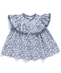 デイジーノースリーブチュニックブラウス