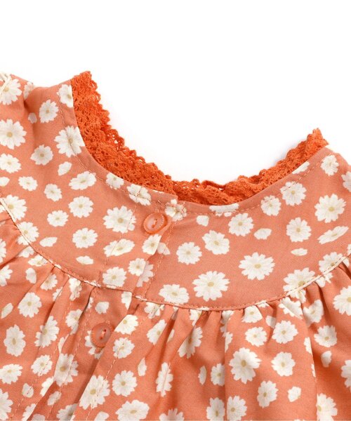 apres les cours（アプレレクール）の「デイジーノースリーブチュニックブラウス（シャツ/ブラウス・キッズ・ブルー/オレンジ・140/110/120/130/80/100/90）」の3枚目の写真