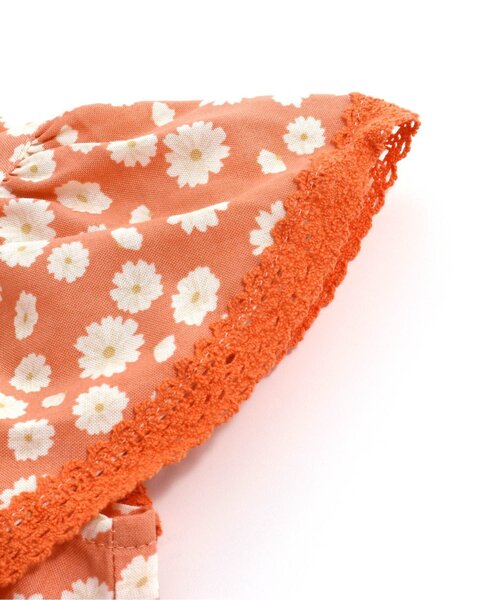 apres les cours（アプレレクール）の「デイジーノースリーブチュニックブラウス（シャツ/ブラウス・キッズ・ブルー/オレンジ・140/110/120/130/80/100/90）」の5枚目の写真