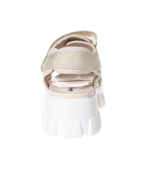 INGNI(イング)の「バルキーソールスポサン(サンダル・レディース・ブラック×ホワイト/アイボリー・M/L)」の6枚目の写真