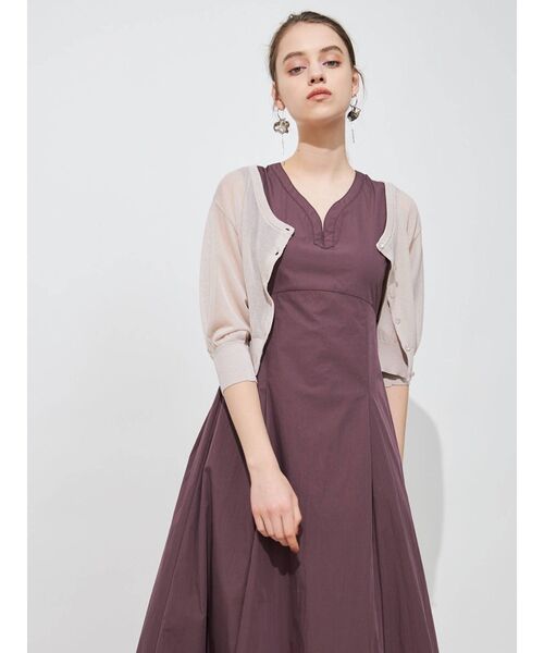 MERCURYDUO（マーキュリーデュオ）の「2WAYシアーコンパクトカーディガン（カーディガン/ボレロ・レディース・ブラウン/ブルー/ベージュ/オフホワイト/ブラック・FREE）」の16枚目の写真