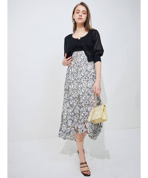 MERCURYDUO（マーキュリーデュオ）の「2WAYシアーコンパクトカーディガン（カーディガン/ボレロ・レディース・ブラウン/ブルー/ベージュ/オフホワイト/ブラック・FREE）」の21枚目の写真