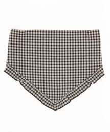 Samansa Mos2 | UV加工ギンガム三角スカーフ(バンダナ/スカーフ)