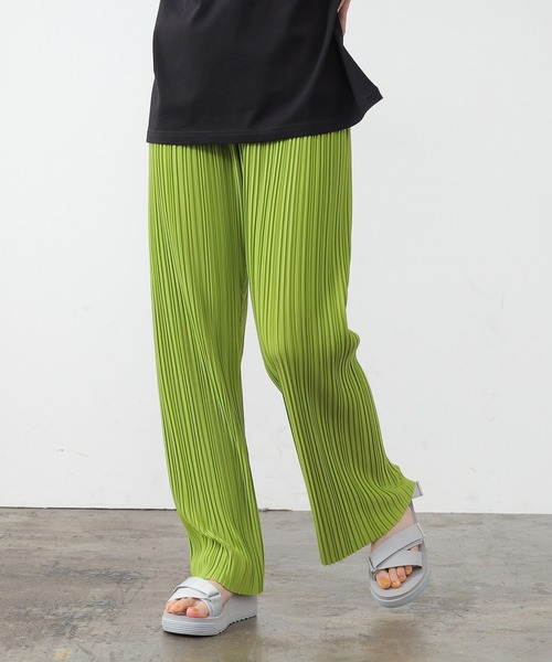 Honeys(ハニーズ)の「プリーツパンツ(その他パンツ・レディース・ブラック/ブルー/グリーン/グレイッシュベージュ・S/M/L)」の4枚目の写真