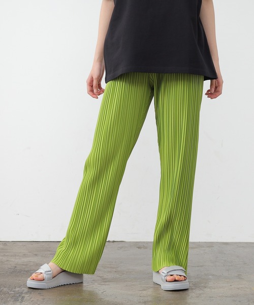 Honeys(ハニーズ)の「プリーツパンツ(その他パンツ・レディース・ブラック/ブルー/グリーン/グレイッシュベージュ・S/M/L)」の14枚目の写真