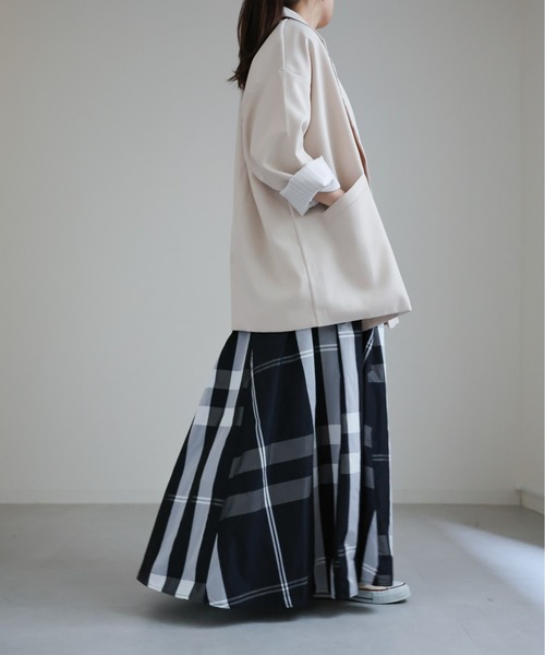 【23AW/新品/2店舗限定/74,000円】シルキータフタスカート 洗える】ナイロンコットンタフタ フレアスカート / 23区