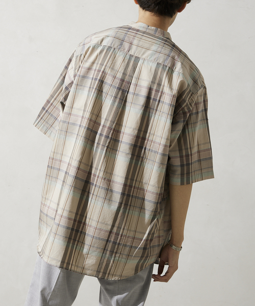 JOURNAL STANDARD relume レーヨン　半袖チェックシャツ Relume Jeans レーヨンチェック半袖シャツ | ジャーナル