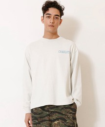 ピグメントダイロングスリーブTシャツ