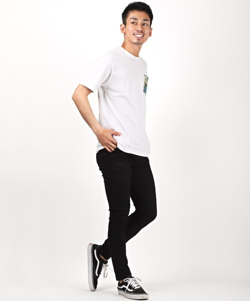 セール】ボタニカル柄ポケットプリント半袖Tシャツ（Tシャツ