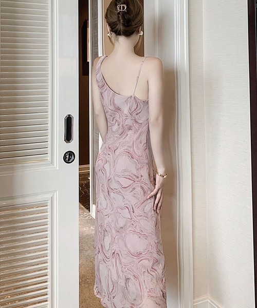 Primazel（プリマゼル）の「シフォンロングキャミソールワンピース（ワンピース・レディース・ピンク・M）」の7枚目の写真