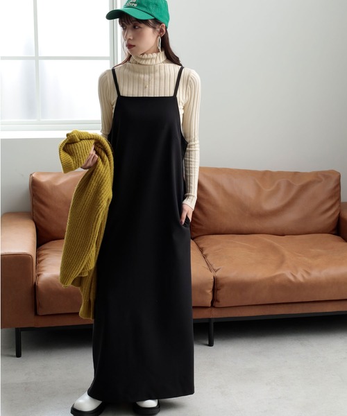 GeeRA（ジーラ）の「マキシキャミソールワンピース（ワンピース・レディース・モカ/アイボリー/ブラック・MEDIUM/LARGE/X-LARGE）」の9枚目の写真