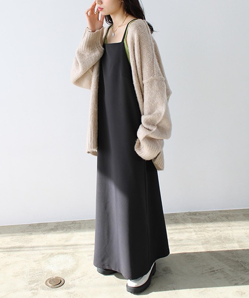 GeeRA（ジーラ）の「マキシキャミソールワンピース（ワンピース・レディース・モカ/アイボリー/ブラック・MEDIUM/LARGE/X-LARGE）」の13枚目の写真