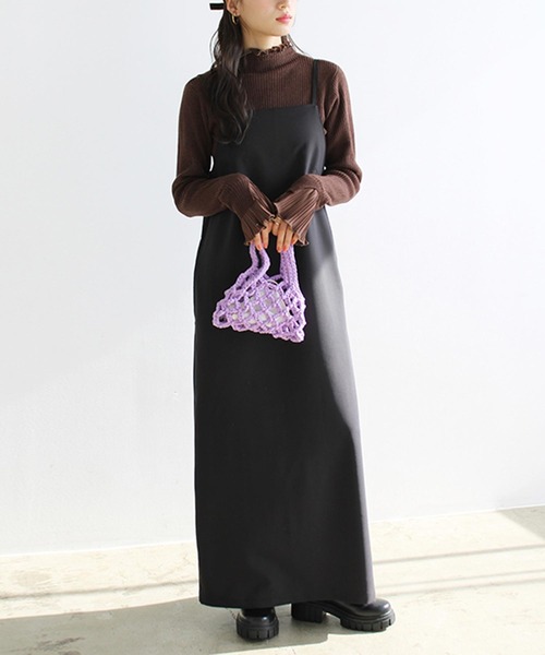 GeeRA（ジーラ）の「マキシキャミソールワンピース（ワンピース・レディース・モカ/アイボリー/ブラック・MEDIUM/LARGE/X-LARGE）」の15枚目の写真