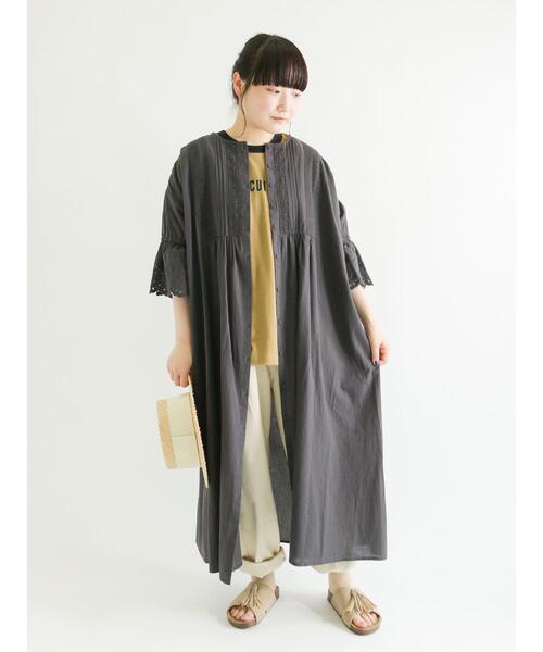 Samansa Mos2（サマンサ モスモス）の「配色ロゴTシャツ（ニット/セーター・レディース・オレンジ/ピンク/グレー/ブラック・ﾌﾘ-）」の9枚目の写真