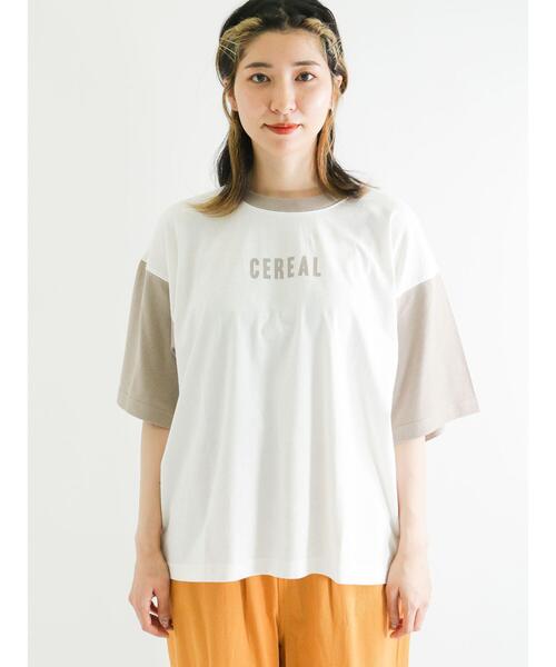 Samansa Mos2（サマンサ モスモス）の「配色ロゴTシャツ（ニット/セーター・レディース・オレンジ/ピンク/グレー/ブラック・ﾌﾘ-）」の16枚目の写真