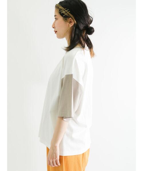 Samansa Mos2（サマンサ モスモス）の「配色ロゴTシャツ（ニット/セーター・レディース・オレンジ/ピンク/グレー/ブラック・ﾌﾘ-）」の17枚目の写真