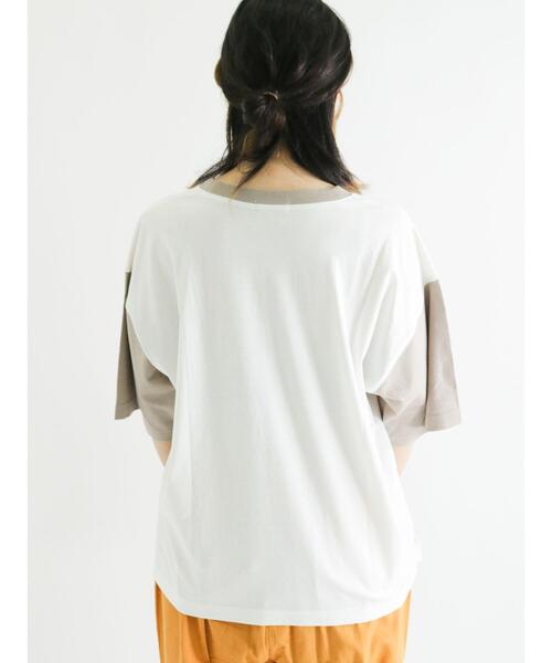 Samansa Mos2（サマンサ モスモス）の「配色ロゴTシャツ（ニット/セーター・レディース・オレンジ/ピンク/グレー/ブラック・ﾌﾘ-）」の18枚目の写真