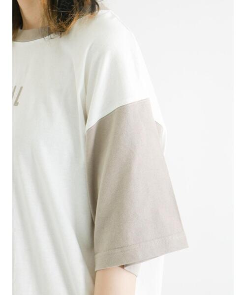 Samansa Mos2（サマンサ モスモス）の「配色ロゴTシャツ（ニット/セーター・レディース・オレンジ/ピンク/グレー/ブラック・ﾌﾘ-）」の20枚目の写真