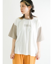 Samansa Mos2 | 配色ロゴTシャツ(ニット/セーター)