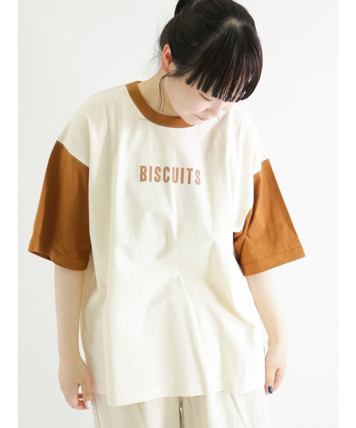 Samansa Mos2（サマンサ モスモス）の「配色ロゴTシャツ（ニット/セーター・レディース・オレンジ/ピンク/グレー/ブラック・ﾌﾘ-）」の4枚目の写真