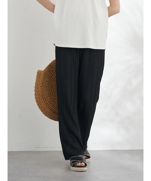 earth music&ecology（アースミュージックアンドエコロジー）の「レースプリーツパンツ（その他パンツ・レディース・ブラック/アイボリー/ライトブラウン・FREE）」の20枚目の写真