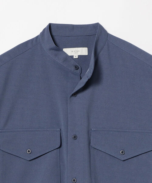 B:MING by BEAMS(ビーミングバイビームス)の「B:MING by BEAMS / 梨地 バンドカラー CPOシャツ(シャツ/ブラウス・メンズ・ブラック/ブラウン系その他4/ブルー系その他4・SMALL/MEDIUM/X-LARGE/LARGE)」の11枚目の写真