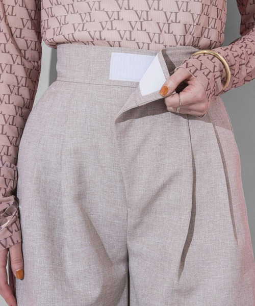 VIOLETTA（ヴィオレッタ）の「ハイウエストワイドパンツ（その他パンツ・レディース・ブラック/ベージュ・M/S）」の9枚目の写真