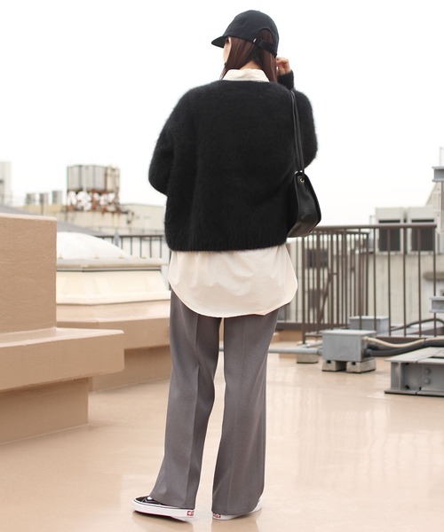 THE SHINZONE（ザ　シンゾーン）の「THE SHINZONE/シンゾーン　フラフィーニットプルオーバー　FLUFFY KNIT PULLOVER（ニット/セーター・レディース・ブラック/イエロー・FREE）」の9枚目の写真