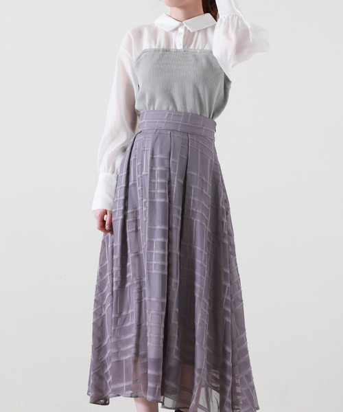 Cheek(チーク)の「ニットビスチェ切替ブラウス(シャツ/ブラウス・レディース・ブラック/グレー/ブラウン・MEDIUM)」の12枚目の写真