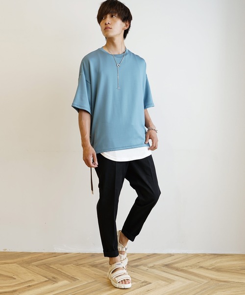 MinoriTY(マイノリティ)の「【MinoriTY】ロールアップテーパードアンクルパンツ スラックス ワイドパンツ メンズ 無地(チノパンツ・メンズ・ブラック/ベージュ/ネイビー/オフホワイト・M/L/XL)」の6枚目の写真