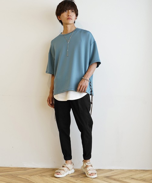 MinoriTY(マイノリティ)の「【MinoriTY】ロールアップテーパードアンクルパンツ スラックス ワイドパンツ メンズ 無地(チノパンツ・メンズ・ブラック/ベージュ/ネイビー/オフホワイト・M/L/XL)」の7枚目の写真