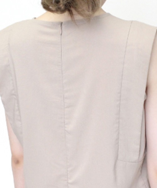 STYLEBLOCK（スタイルブロック）の「リネンタッチオールインワン（サロペット/オーバーオール・レディース・ブラック/ブルー/ベージュ/モカ・M）」の8枚目の写真