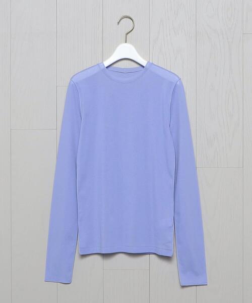H BEAUTY&YOUTH UNITED ARROWS(エイチビューティーアンドユースユナイテッドアローズ)の「<H>SHEER CREW NECK PULLOVER/カットソー:(Tシャツ/カットソー・レディース・ホワイト/ブラック/パープル・FREE)」の3枚目の写真