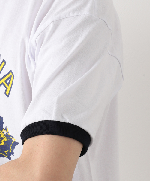 niche.（ニッチ）の「【niche.USA / ニッチ】Potted Ringer-CINE/YELLOW（Tシャツ/カットソー・メンズ・ネイビー・MEDIUM/LARGE）」の8枚目の写真