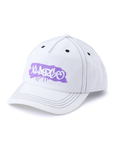 XLARGE（エクストララージ）の「GRAFFITI CAP/ ロゴ　グラフィック　キャップ　帽子（キャップ・メンズ・ホワイト/ブラック/マスタード・ONE SIZE）」の6枚目の写真