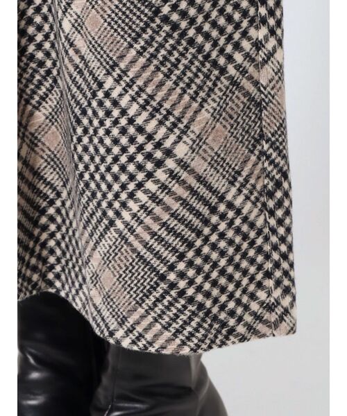 LAGUNAMOON(ラグナムーン)の「チェックベルトフレアースカート(スカート・レディース・ブラック/カーキ・SMALL/MEDIUM)」の9枚目の写真