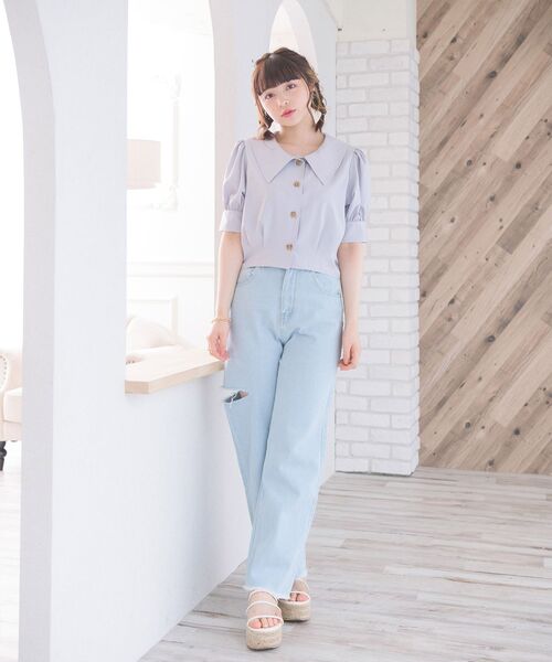 【美品】エムズグレーシー♡スタンドカラー　へプラムショートジャケット　42 ペプラムショートジャケット YCJ－923－099 | YOKO CHAN