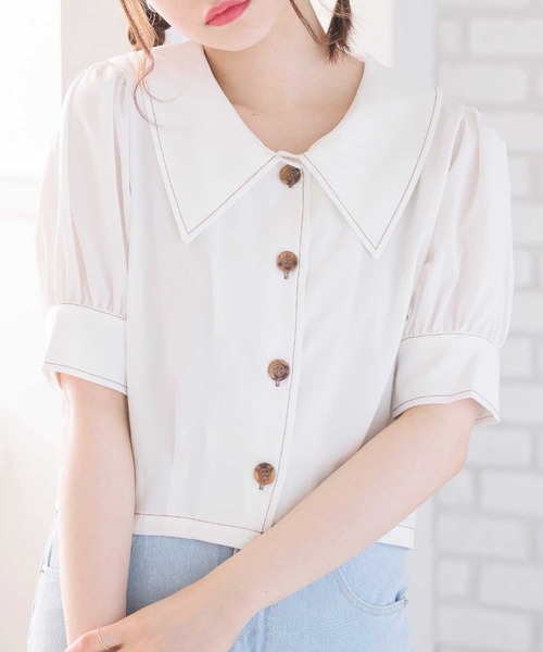 ショートシャツ ZIPショートSH|ems excite | RETRO GIRL ONLINE STORE レトロ