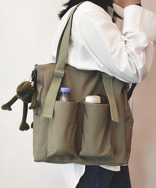 yuue' ( wear )(ユーイ)の「キャンパストートバッグ / ショルダーバッグ(トートバッグ・レディース・ホワイト/ブラック/カーキ・FREE)」の12枚目の写真