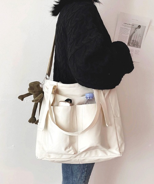 yuue' ( wear )(ユーイ)の「キャンパストートバッグ / ショルダーバッグ(トートバッグ・レディース・ホワイト/ブラック/カーキ・FREE)」の15枚目の写真