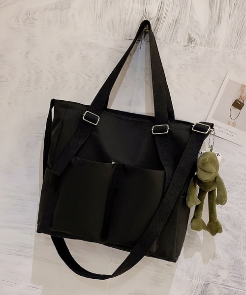 yuue' ( wear )(ユーイ)の「キャンパストートバッグ / ショルダーバッグ(トートバッグ・レディース・ホワイト/ブラック/カーキ・FREE)」の9枚目の写真