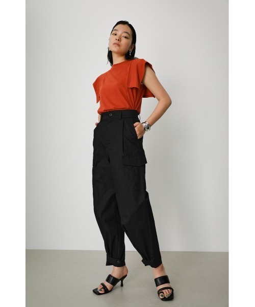 AZUL by moussy(アズールバイマウジー)の「HEM BUTTON CARGO PANTS(その他パンツ・レディース・ブラック/カーキ/ベージュ・SMALL/MEDIUM)」の15枚目の写真