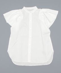 KOBE LETTUCE | フリルスリーブバンドカラーシャツ[C6372](シャツ/ブラウス)