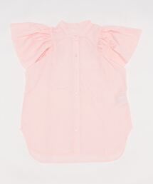 KOBE LETTUCE | フリルスリーブバンドカラーシャツ[C6372](シャツ/ブラウス)