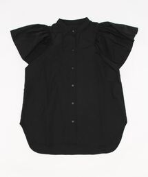 KOBE LETTUCE | フリルスリーブバンドカラーシャツ[C6372](シャツ/ブラウス)