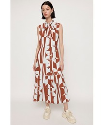 GEOMETRIC PLEATS OP ジオメトリック シャツ プリーツ ワンピース