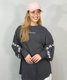 BILLABONG | BILLABONG/ビラボン ビッグシルエット/オーバーサイズ/無地ロンT/スリーブプリントロングスリーブTEE BC014-054(Tシャツ/カットソー)