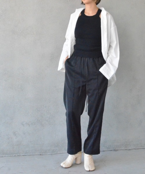 SEN TOKYO(セントーキョー)の「オーバーサイズ レギュラーカラーシャツ(シャツ/ブラウス・レディース・ホワイト/ブラック/ピンク/ブルー/アイボリー/マスタード・M/L/XL)」の10枚目の写真